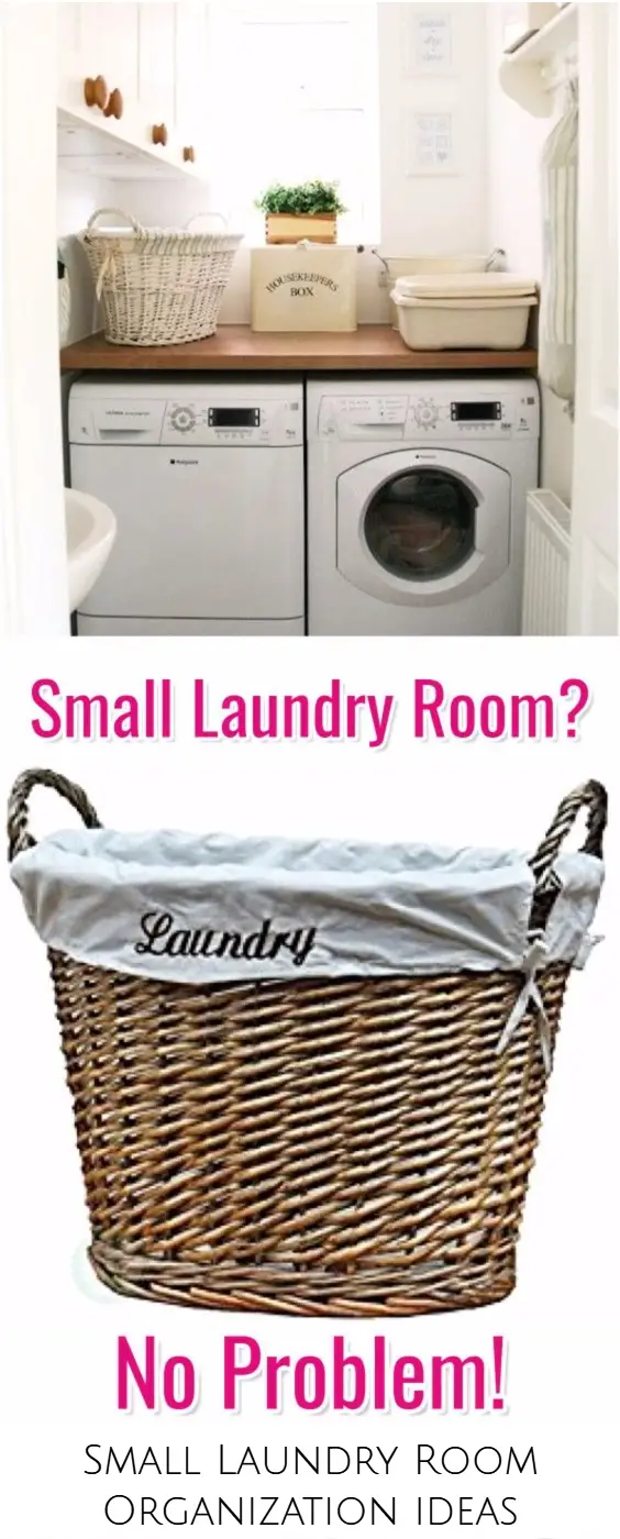 Small Laundry Room Organization • Ideas for Small Laundry Rooms