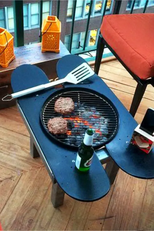 Recycle your old skateboard into a patio table - brilliant!