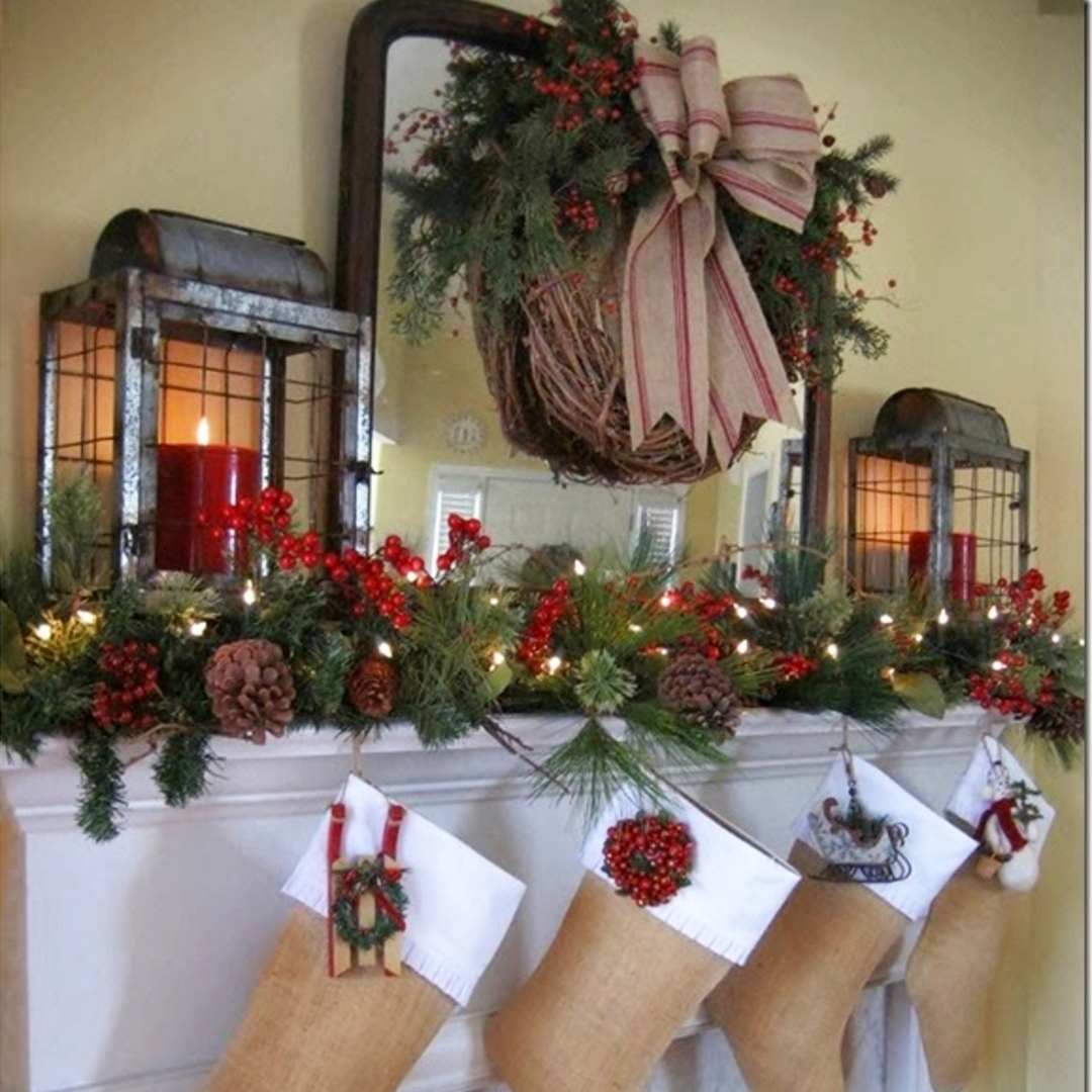 Farmhouse Christmas Decor Ideas for your home this Holiday season. Love these DIY farmhouse Christmas decorating ideas!