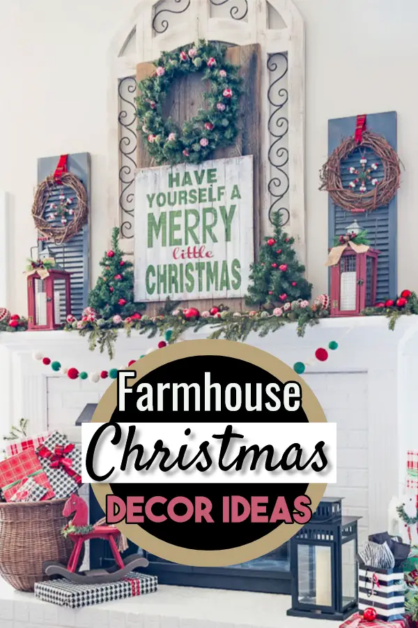 Farmhouse Christmas Decorating ideas for the Home. Decorate your home inside and outside in Farmhouse style for this Holiday season. Country farmhouse rustic charm makes the Holidays extra special!