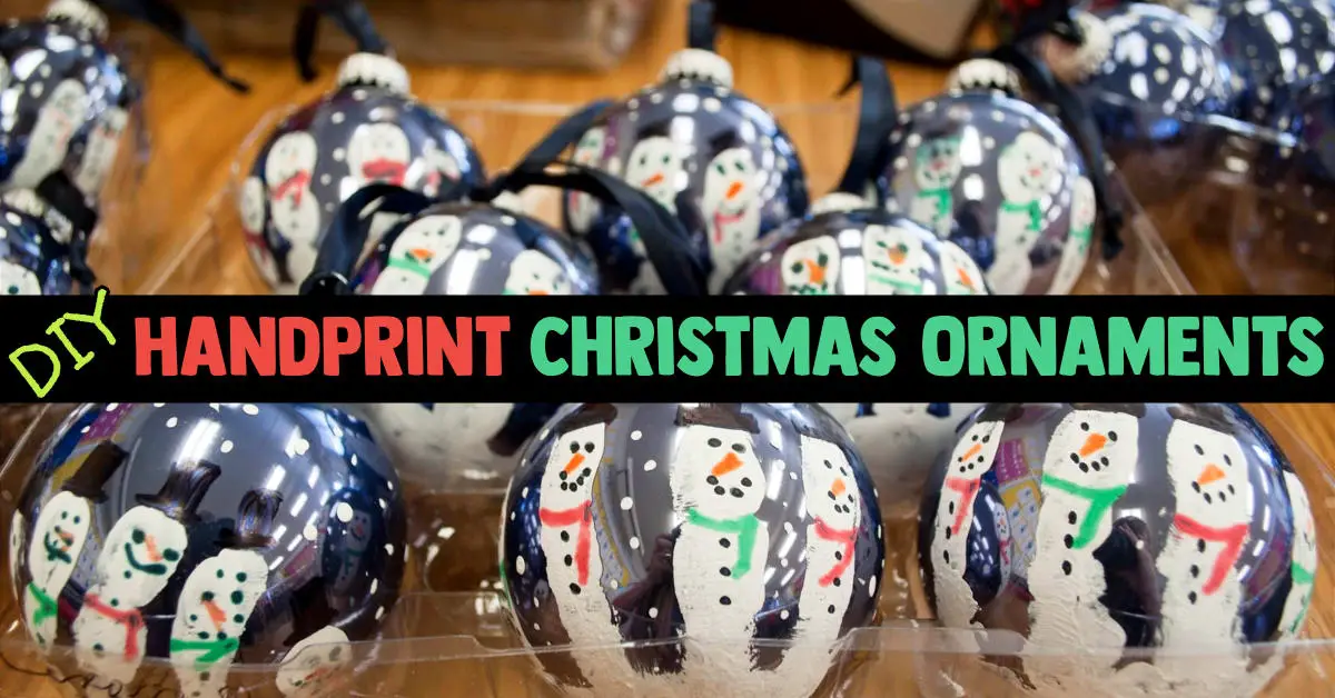 Christmas Keepsake Crafts and Handprint Ornaments! DIY handprint Christmas Ornaments - handprint snowman ornaments to make a fingerprint snowman ornamment. Christmas keepsakes for toddlers to make at home or school. Fun & easy fingerprint Christmas ornaments - such cute handprint Christmas crafts and decorations to give as gifts or to decorate the Xmas tree - Christmas keepsake art for preschoolers, toddlers & kids of all ages. Handprint Christmas gifts for kids to make.