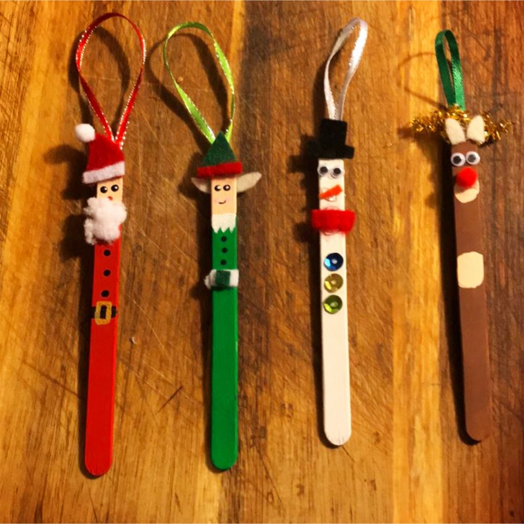 Popsicle Stick Christmas Crafts & Ornaments-With PICTURES - Clever DIY ...