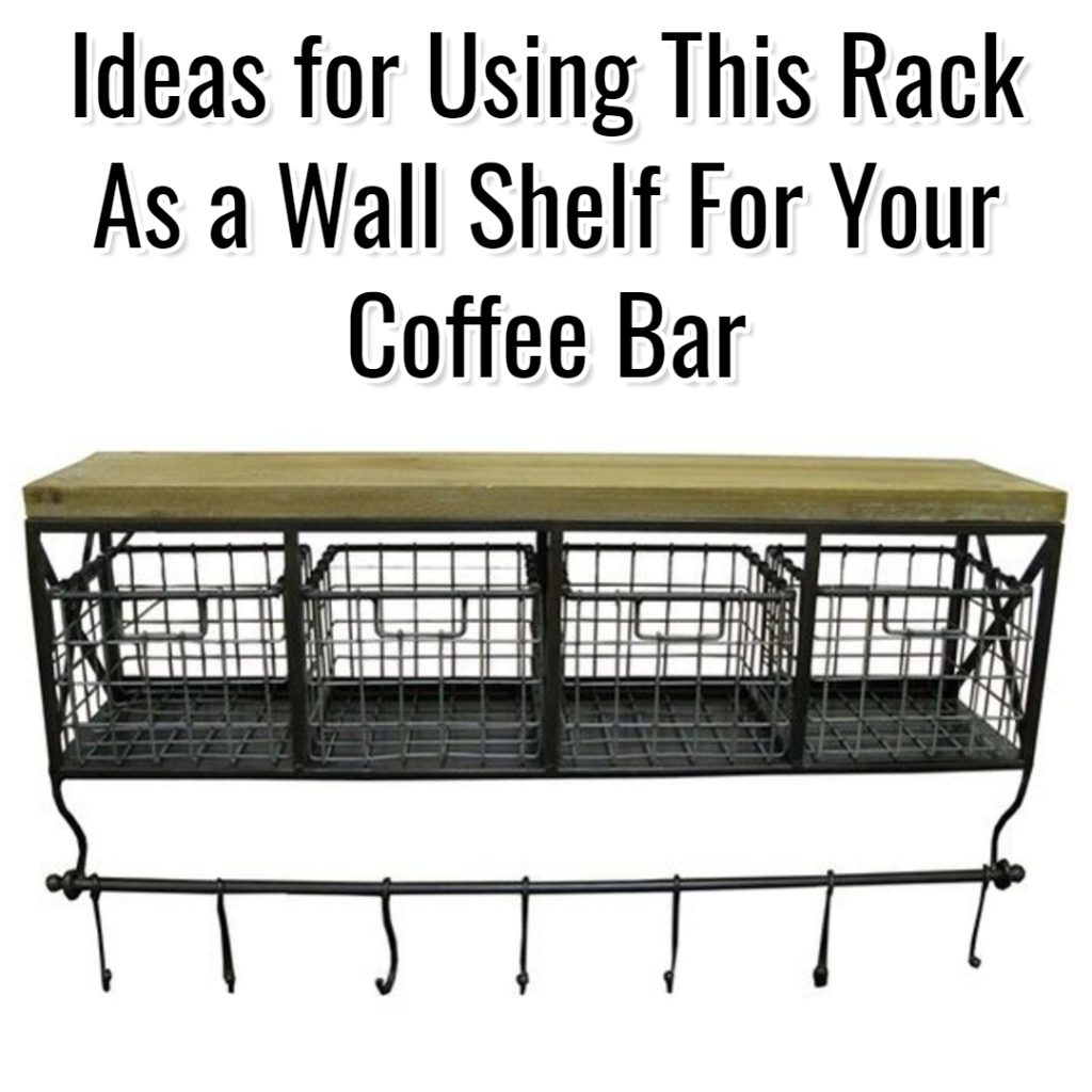 Home Coffee Bars and Coffee Stations Ideas • Coffee Bar Mug Rack • Coffee Bar Shelf With Hooks • Coffee Bar Ideas • Home Coffee Station Ideas • Coffee Station Kitchen DIY Ideas • Kitchen Coffee Bars • Coffee Corner - Coffee Nook Ideas • Home Coffee Bar Wall Shelf and Accessories