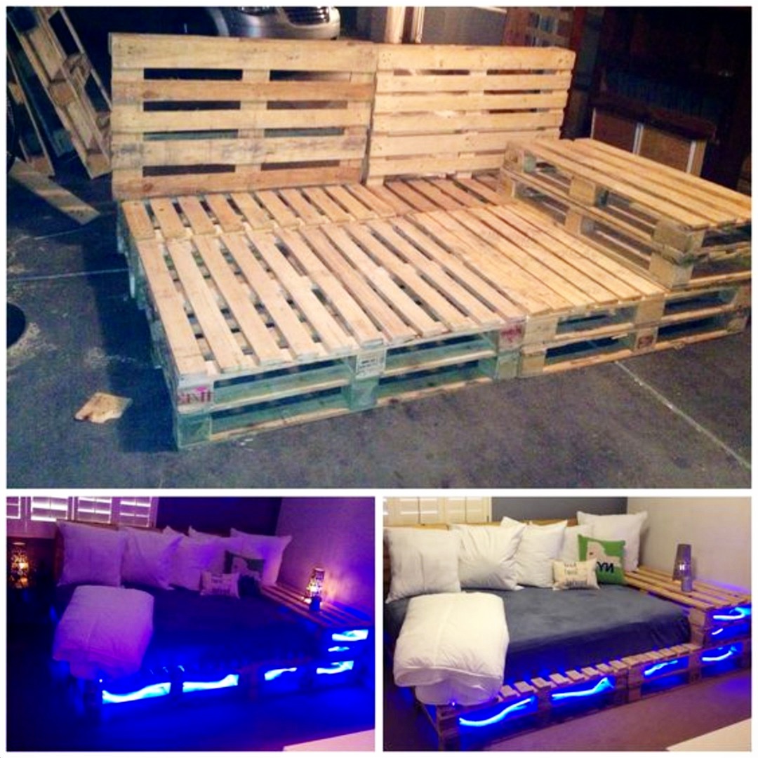 Pallet projects - easy DIY pallet furniture - love this pallet bed. Simply AMAZING DIY Pallet Projects and Pallet Furniture Ideas To Make or Sell