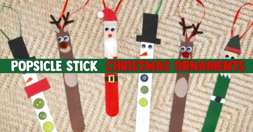 Popsicle Stick Christmas Crafts &amp; Ornaments-With PICTURES - Clever DIY