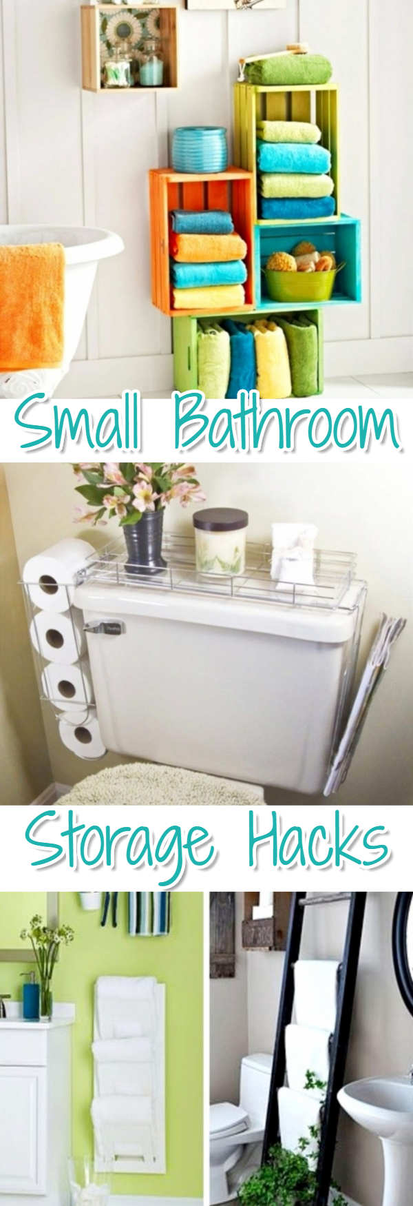 Small bathroom storage solutions - storage ideas for small bedrooms - great DIY ideas and hacks for all small spaces