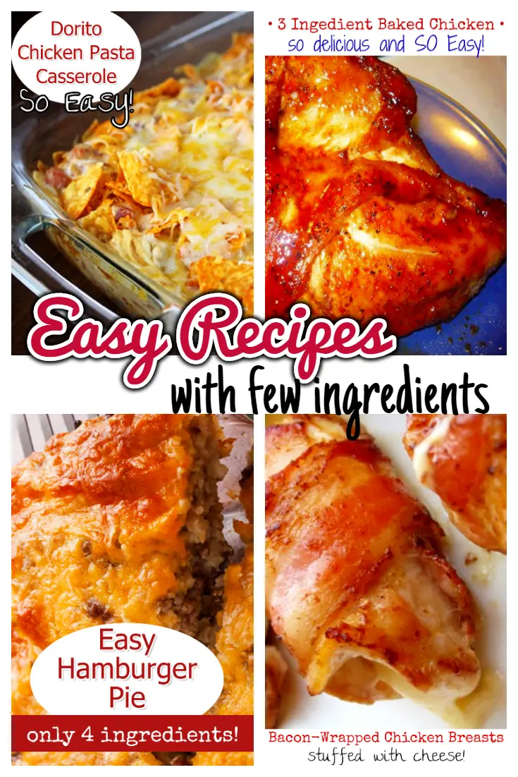SUPER easy recipes with few ingredients! The easiest dinner recipes I've ever made - the whole family LOVES these recipes and so do I because they are so simple and so fast to make!