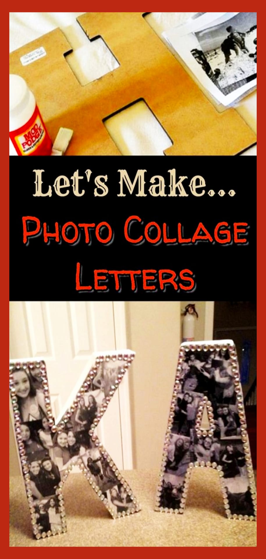 Picture collage ideas - easy DIY picture and photo collage craft projects to make as gifts or as wall decor for your room or dorm room
