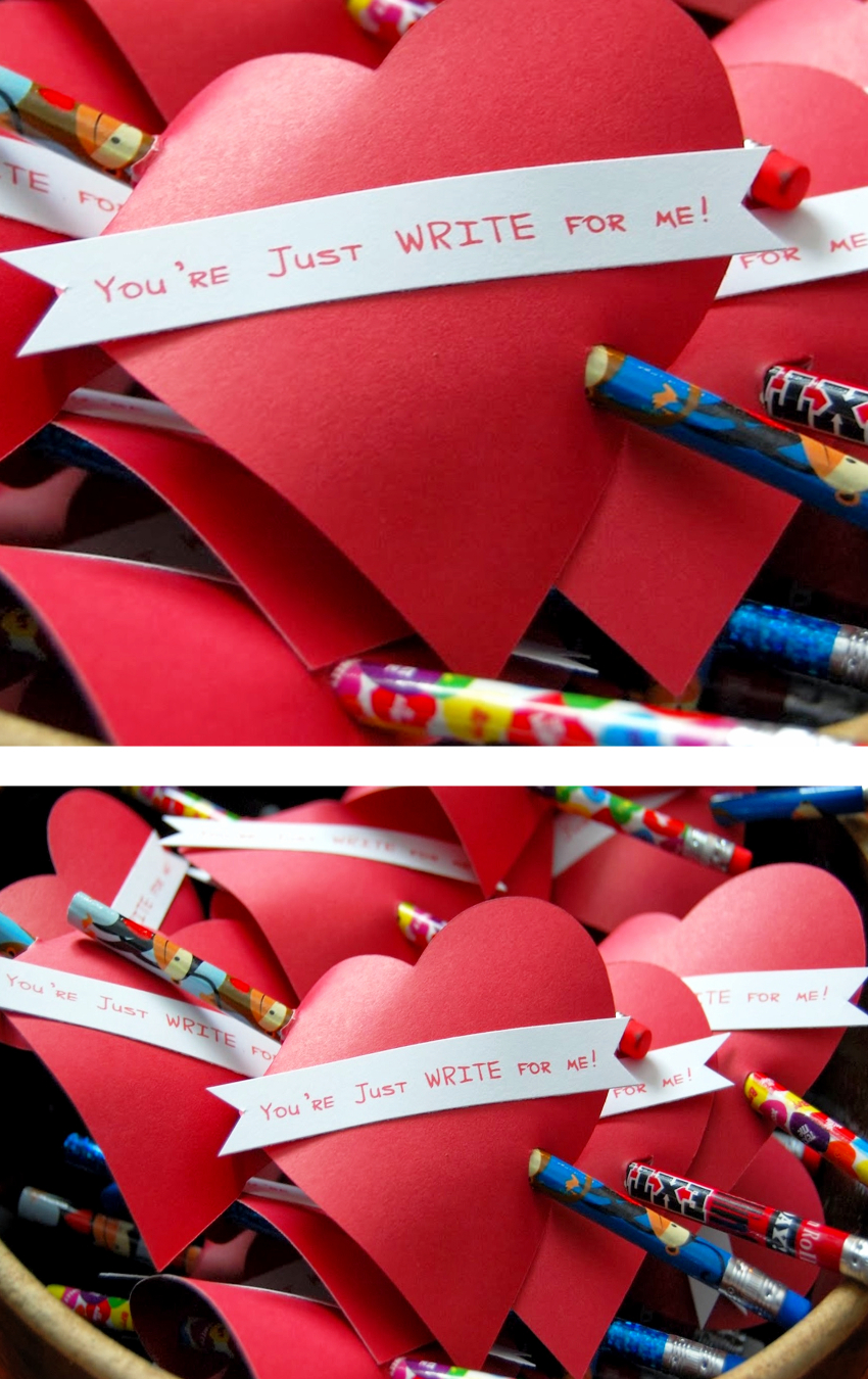 DIY School Valentines for the classroom and teachers - Valentines Day crafts and cards for kids