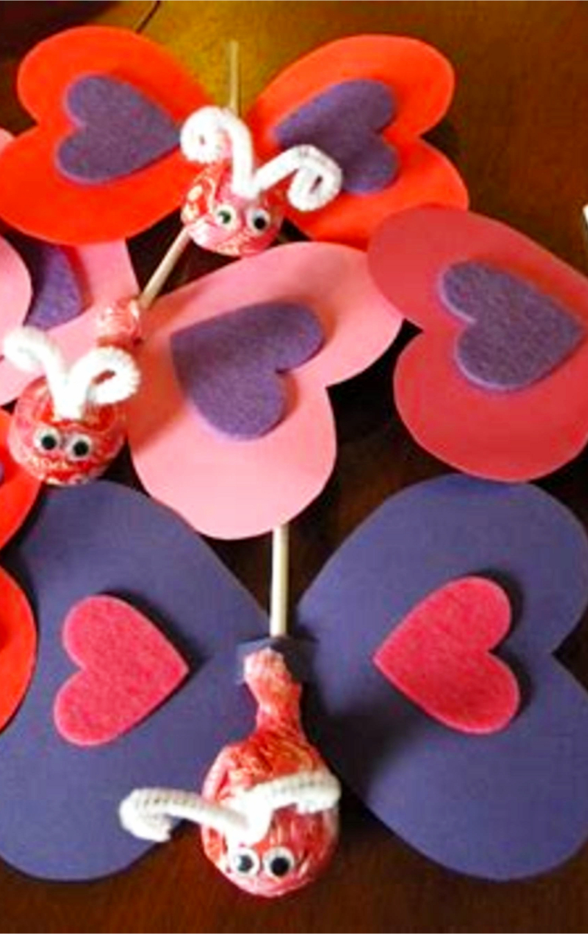 DIY School Valentines for the classroom and teachers - Valentines Day crafts and cards for kids