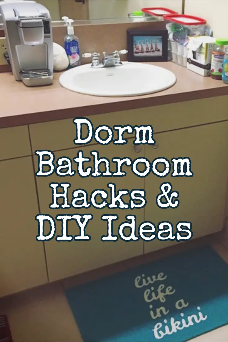 College Dorm Bathroom Ideas - college bathroom decorating ideas, DIY dorm bathroom decor, cute dorm bathroom ideas, college bathroom essentials, dorm bathroom checklist and awesome DIY dorm bathroom hacks