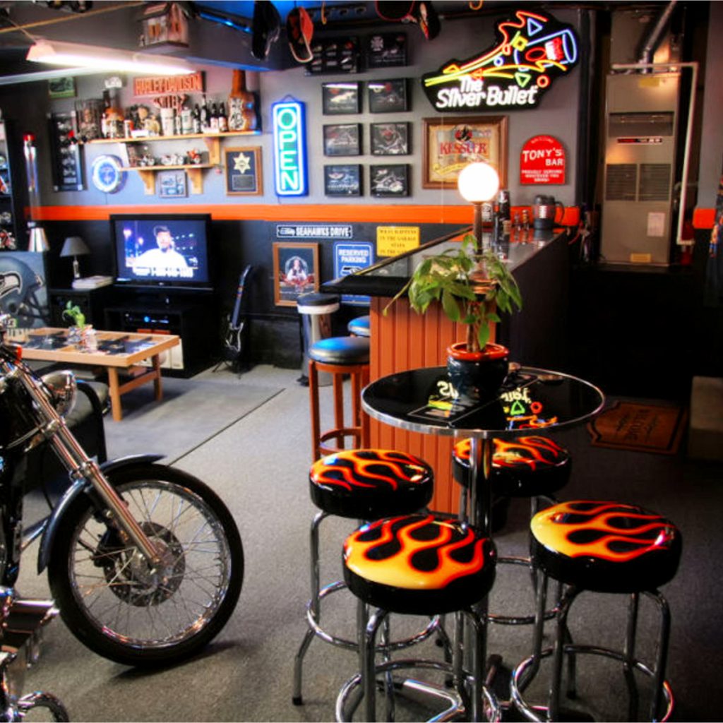 Man Cave Ideas - Garage Man Cave Ideas on a Budget - Cheap ways to turn your garage into a man cave - Cheap DIY Man Cave Ideas  #mancaveideas #garageideas #mancavegarage #garagemancaveideasonabudget #diyhomedecor