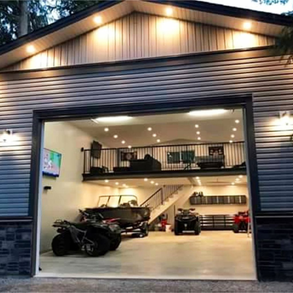 Awesome Man Cave in this garage! #goals #dreamhome