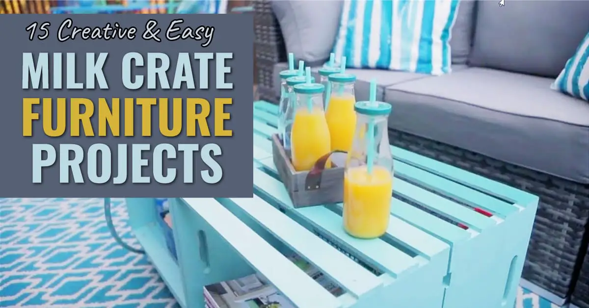 milk crate furniture projects pictures and DIY tutorials videos