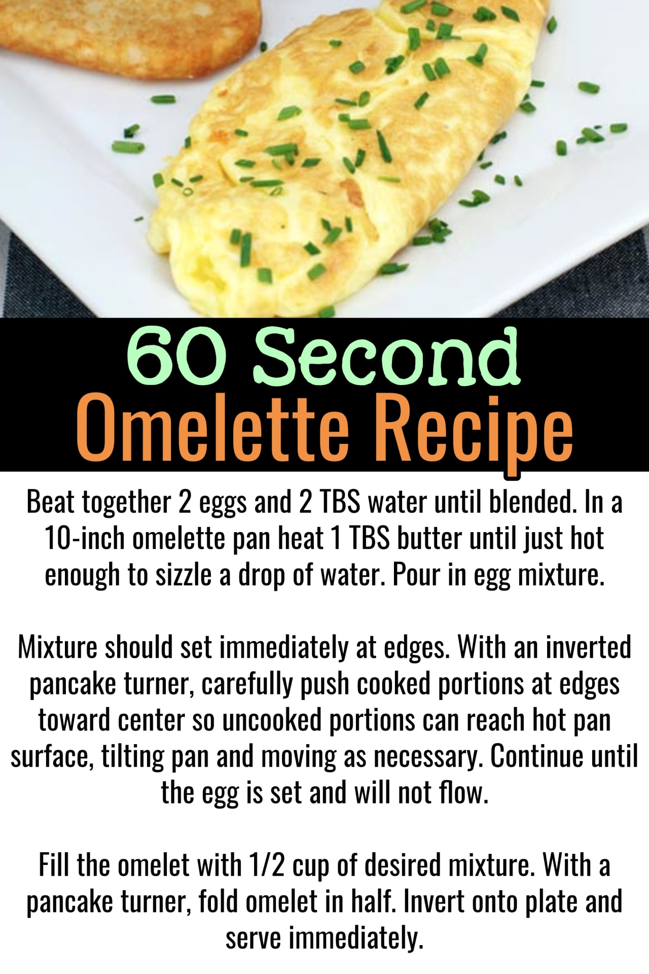 Omelette Recipes - Easy Healthy Omelette Recipes For Beginners - How to make an omelette videos - easy breakfast food ideas - best easy omelette recipes - basic omelette recipes for breakfast - 60 second omelette recipe - how to make an omelette in one minute