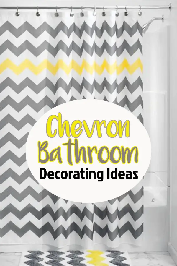 Chevron Style Bathroom Decorating Ideas - I just love the chevron pattern and found so many cute chevron bathroom accessories to decorate my guest bathroom with. I really love yellow and gray chevron bathroom decor, but the chevron pattern can be in any color scheme. Let's take a look at my favorite finds.