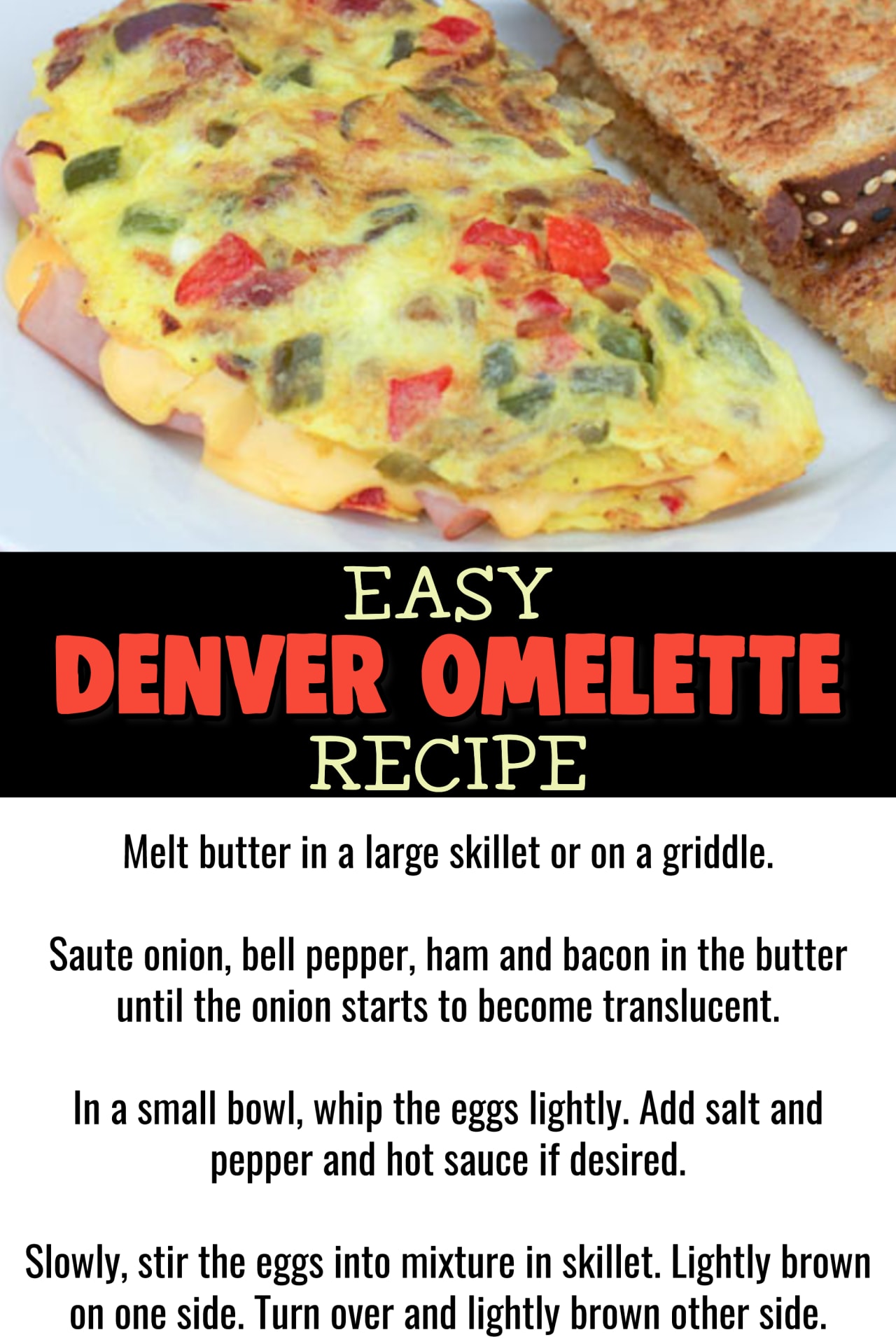 Omelette Recipes - Easy Healthy Omelette Recipes For Beginners - How to make an omelette videos - easy breakfast food ideas - best easy omelette recipes - basic omelette recipes for breakfast - easy denver omelette recipe - how to make a simple denver egg omelette