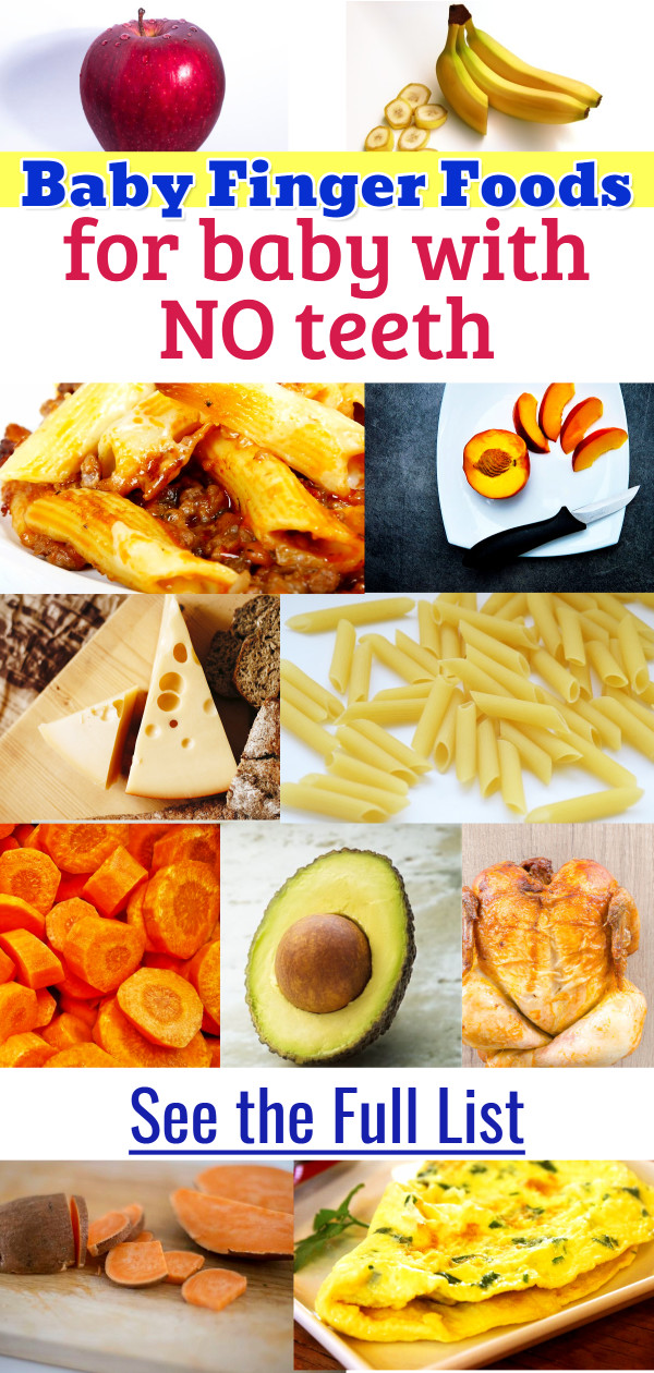 can baby have finger foods with no teeth Annamae Crump