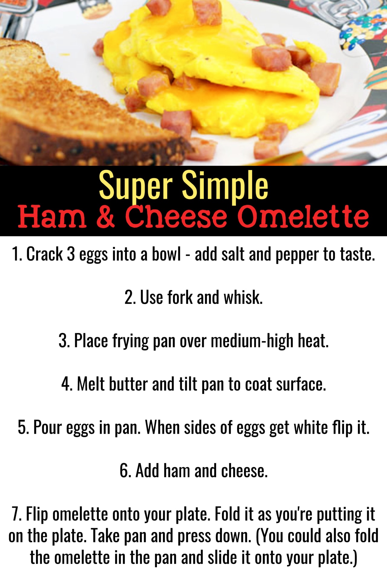 Omelette Recipes - Easy Healthy Omelette Recipes For Beginners - How to make an omelette videos - easy breakfast food ideas - best easy omelette recipes - basic omelette recipes for breakfast - ham and cheese omelette recipes - how to make a ham and cheese omelette easy recipe for beginners