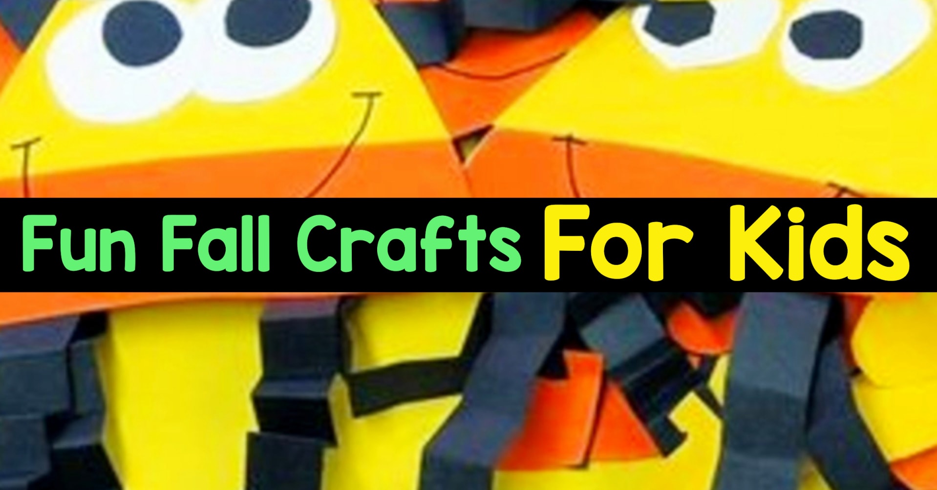 Fall Crafts - Fun & Easy Fall Crafts For Kids To Make - Cute and Easy DIY Kids Fall Crafts To Make at Preschool, Pre-K, Sunday School Or a Fun Craft Project At Home