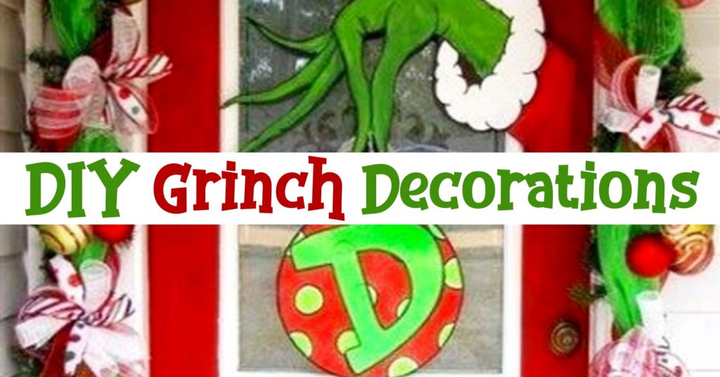 DIY Grinch Decorations and Grinch Christmas Ornaments - Fun and Easy DIY Grinch Decorations, Christmas Crafts and Ornaments for kids to make or as handmade gifts