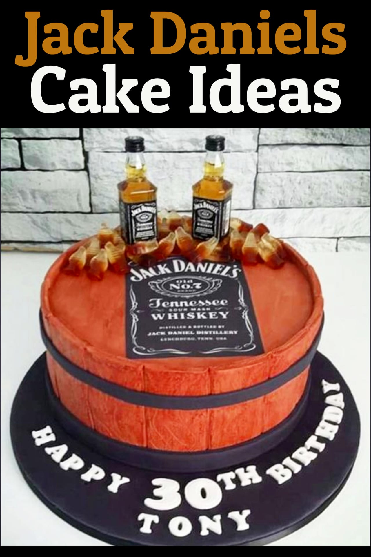 Jack Daniels Cake Ideas - Whiskey Bottle Crafts