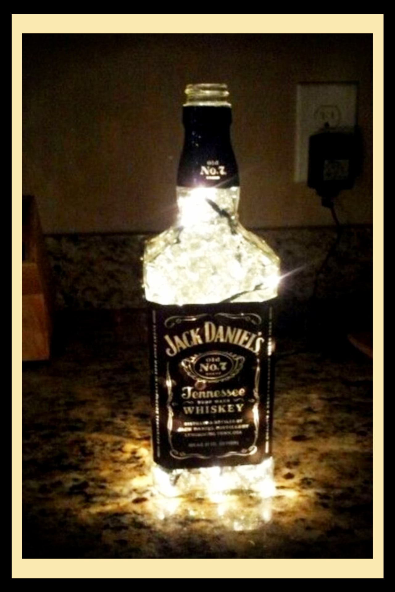 Whiskey Bottle Crafts - DIY Jack Daniels Lamp and Light Fixtures