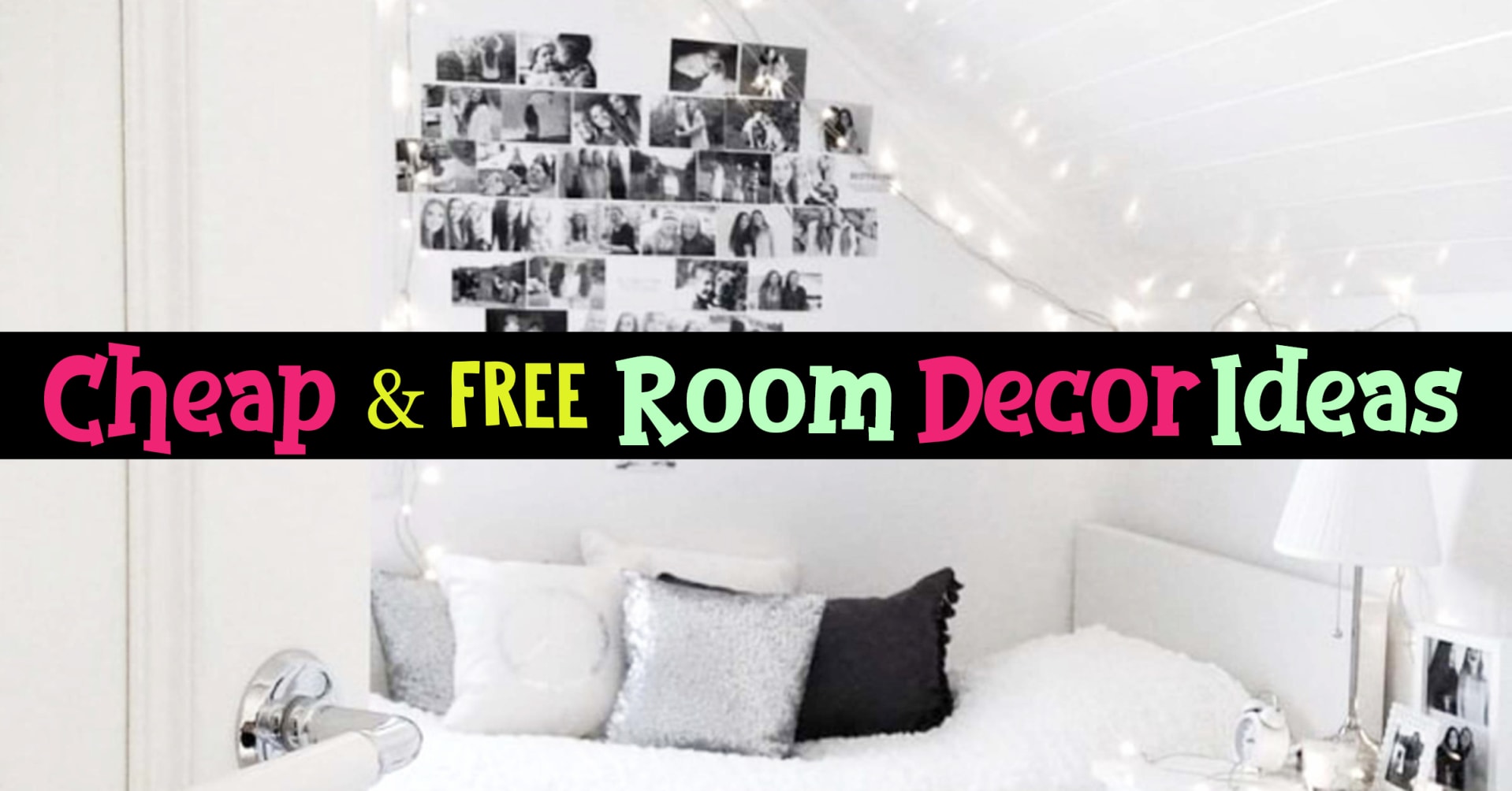 Cheap bedroom decorating ideas - how to decorate your room without spending money - cheap room decor ideas
