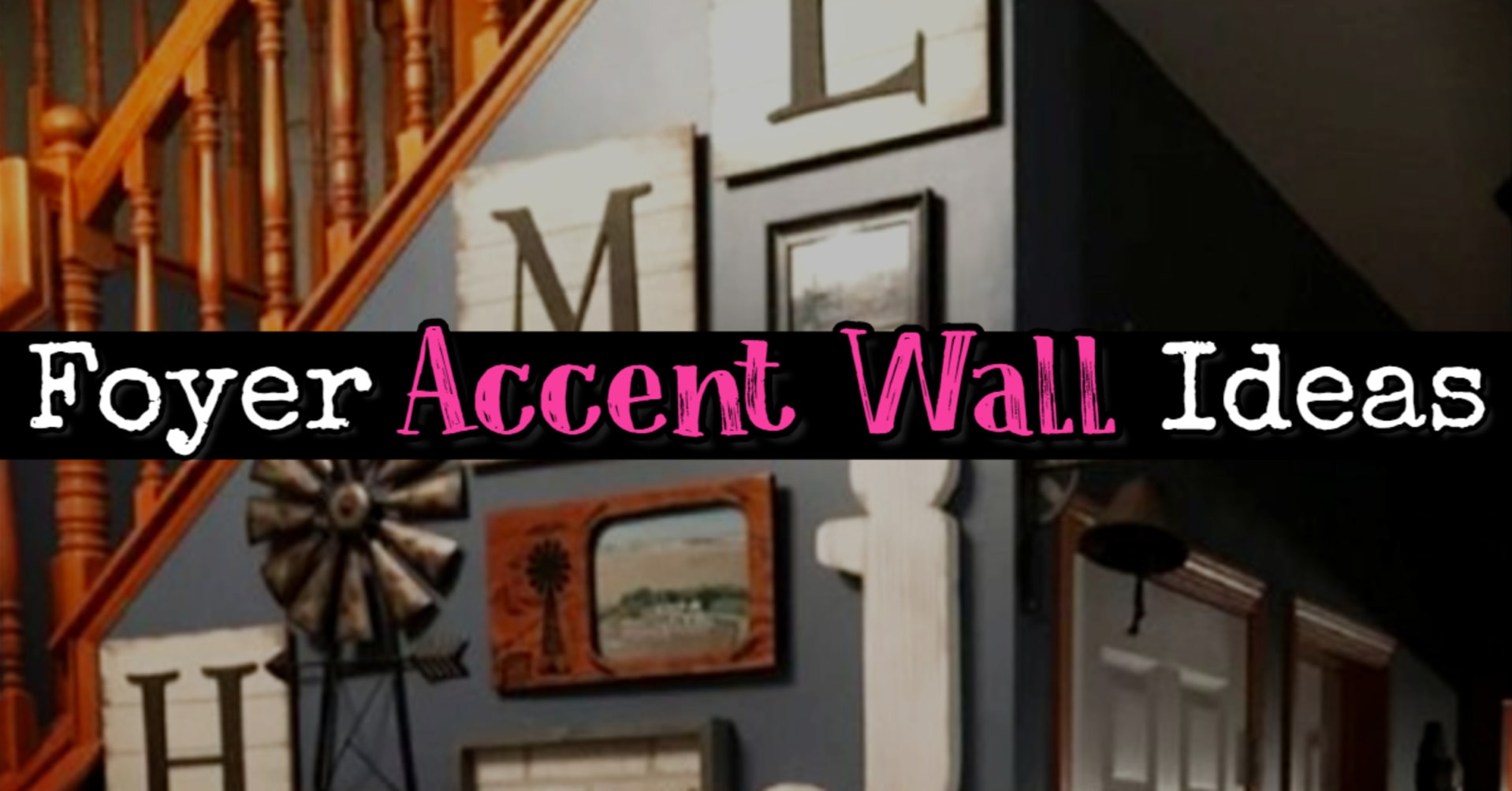 Foyer Accent Wall Ideas - Easy DIY decorating ideas for entry hall wall PICTURES and foyer decor inspiration to copy! 