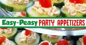 simple and easy party appetizers ideas that are crowd pleasers - simple appetizers ideas for fun with friends, summer cookout, holiday party, summer block party, super bowl or ANY party