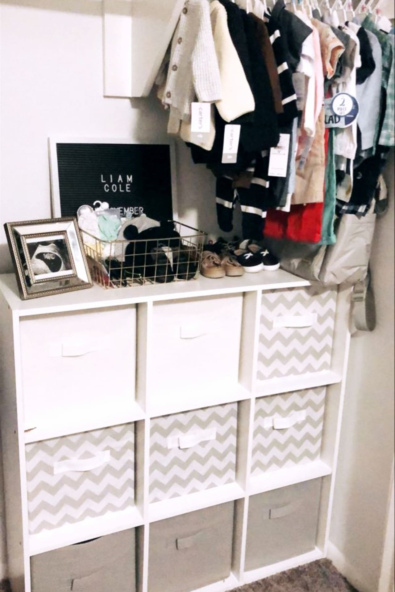 neutral nursery closet ideas