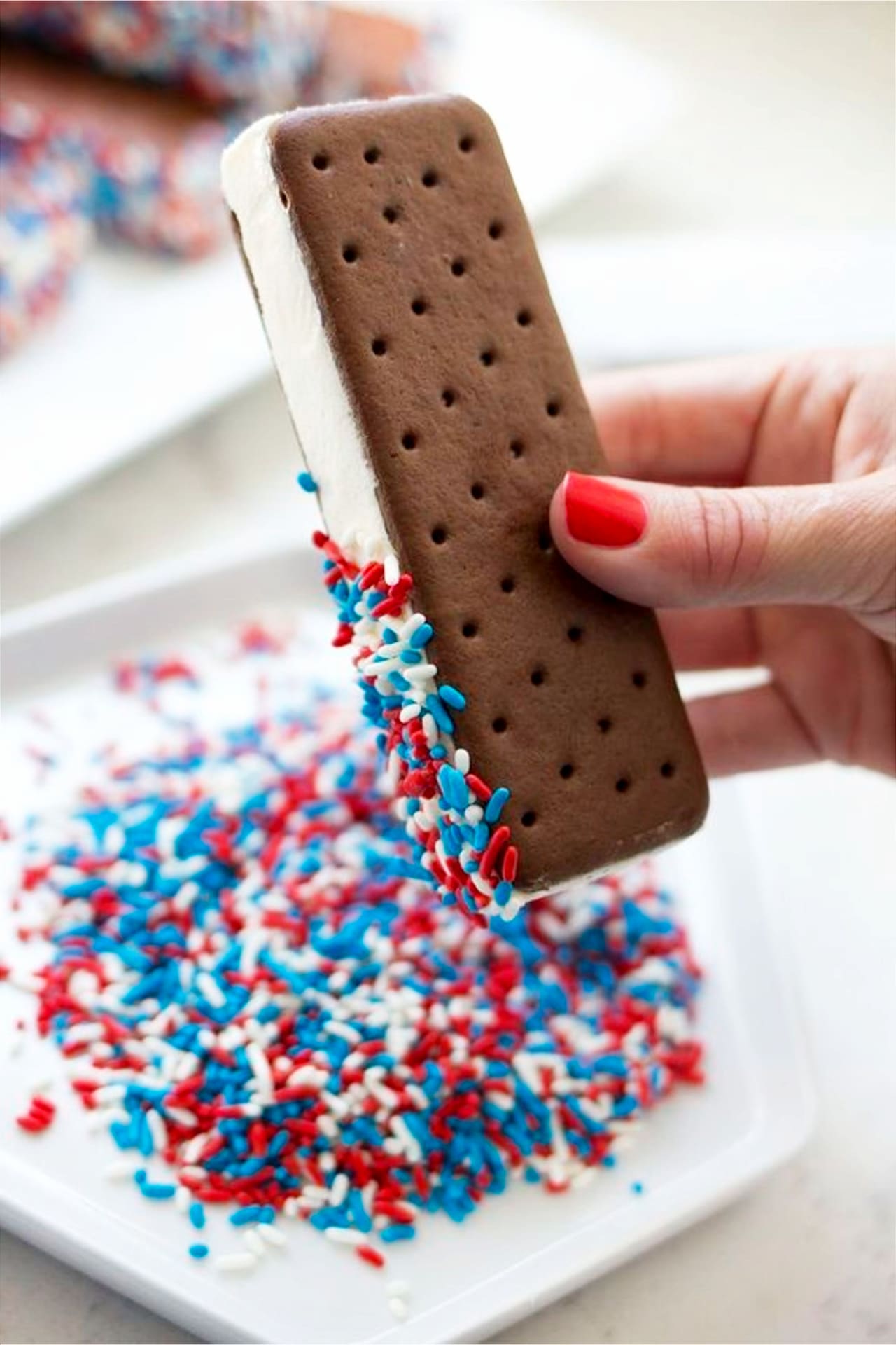 red white blue desserts and sweet treats for 4th of July or Memorial Day party