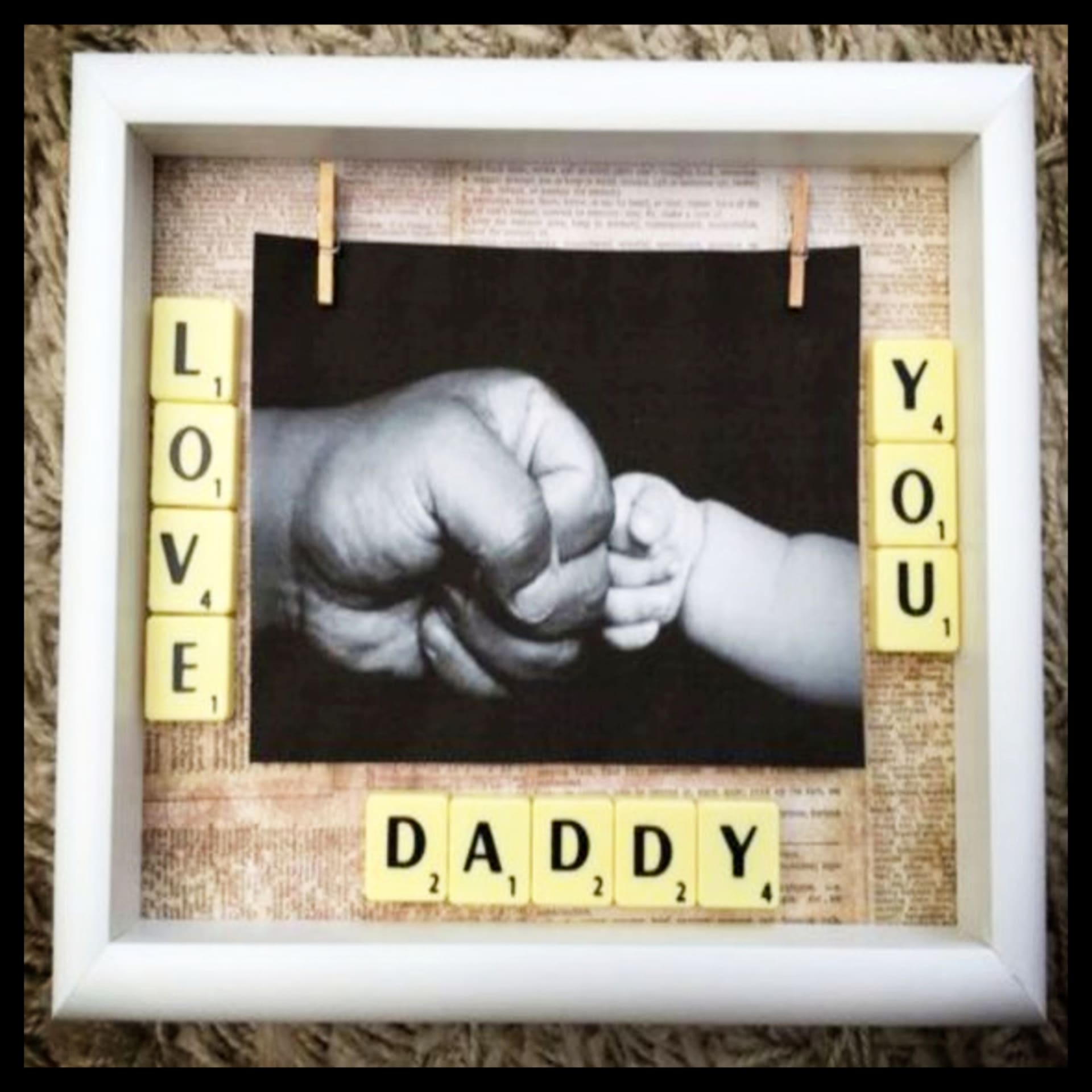 DIY Fathers Day Gift Ideas From Baby (newborn, infant) New Dad Father's Day gifts ideas