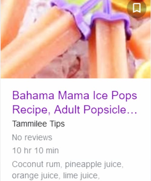 Party popsicles with alcohol for adults - bahama mama rum posicles recipes