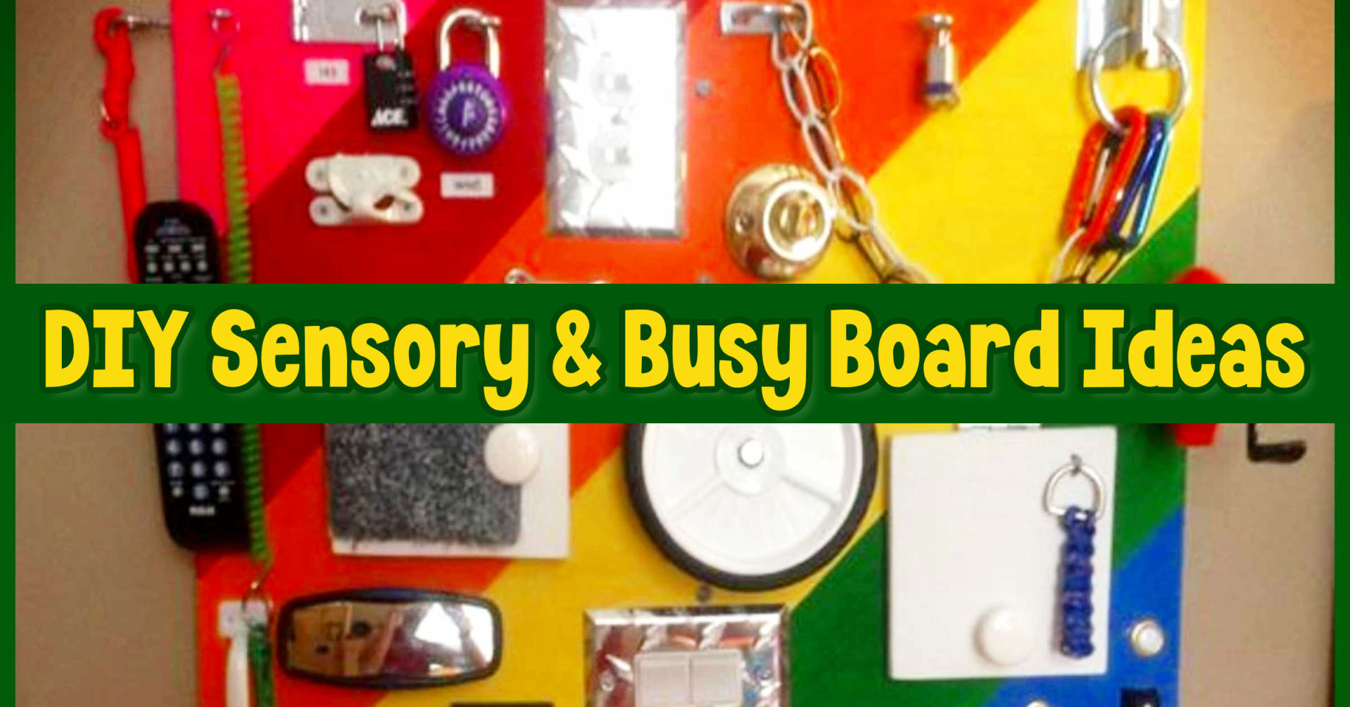 Sensory Busy Board ideas - DIY activity boards for toddlers