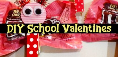 DIY Valentine Cards For School-Treats & Ideas For Classmates  - Simple and Easy DIY Homemade Valentine's Day Cards, Treats and Ideas For Kids To Make For Classmates...