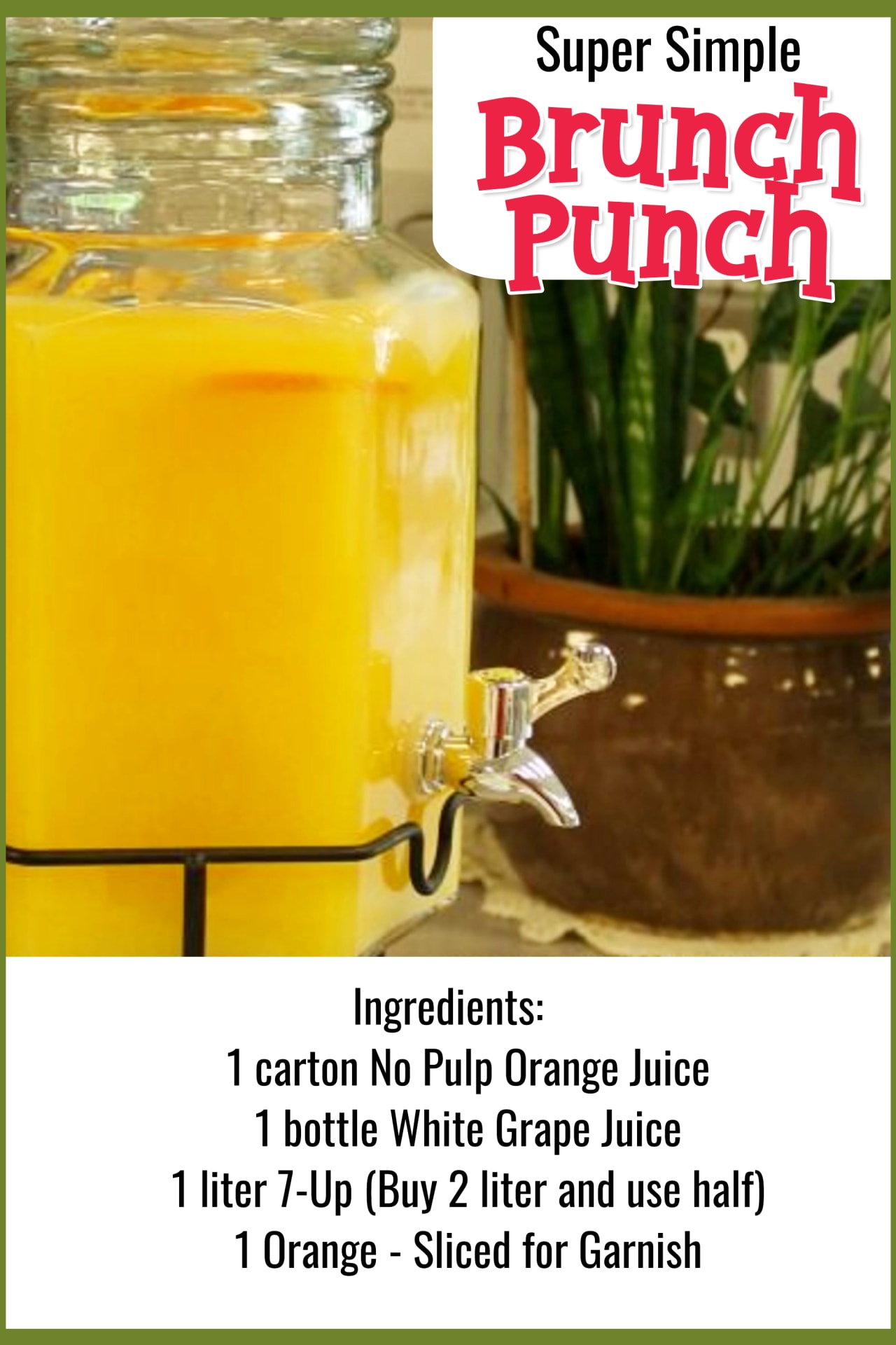 Easy Brunch Punch Recipe for a crowd - Easy Punch Recipes for a Crowd and Easy Party Drinks Ideas - Cranberry Vodka Punch, Pineapple Orange Juice Alcoholic Drinks, Punch for 50 and Simple Punch Recipes for a Crowd, Party, Brunch, Cookout or Bridal Shower - non-alcoholic punch recipes and simple alcoholic punch recipes, non-alcoholic holiday punch, easy fruit punch recipes, easy punch recipes with sprite and pineapple juice, jungle juice recipe with fruit