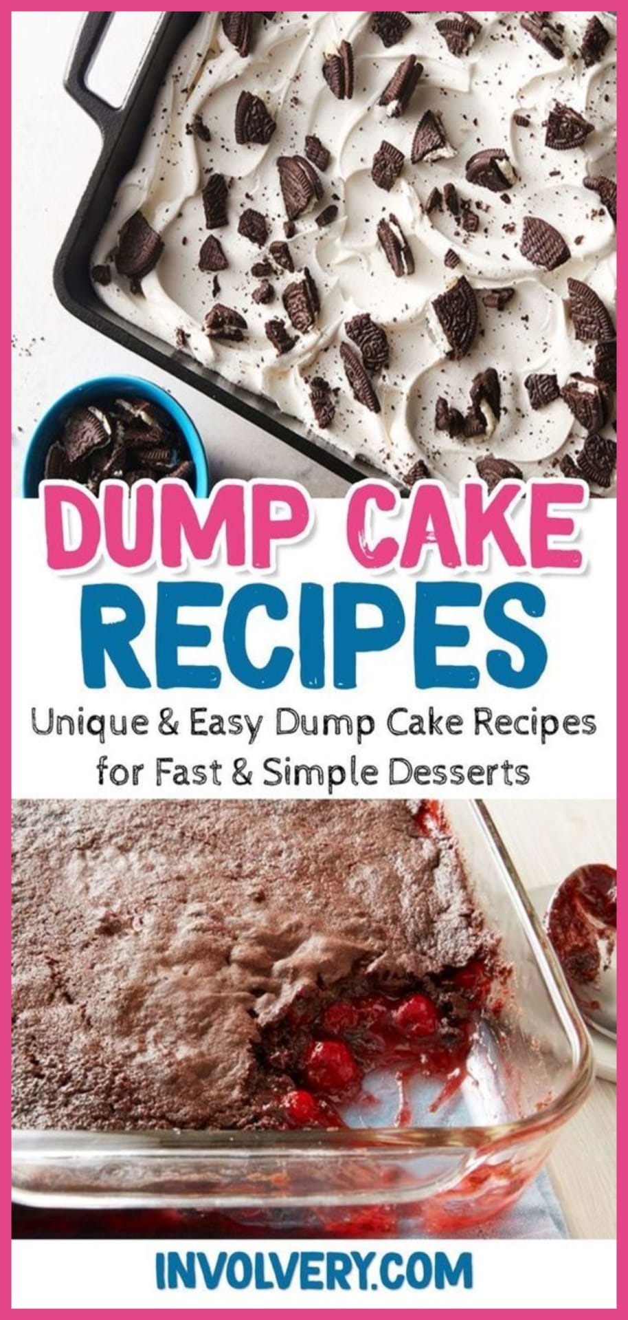 easy dump cake 3 ingredients dessert recipes - simple desserts for a crowd