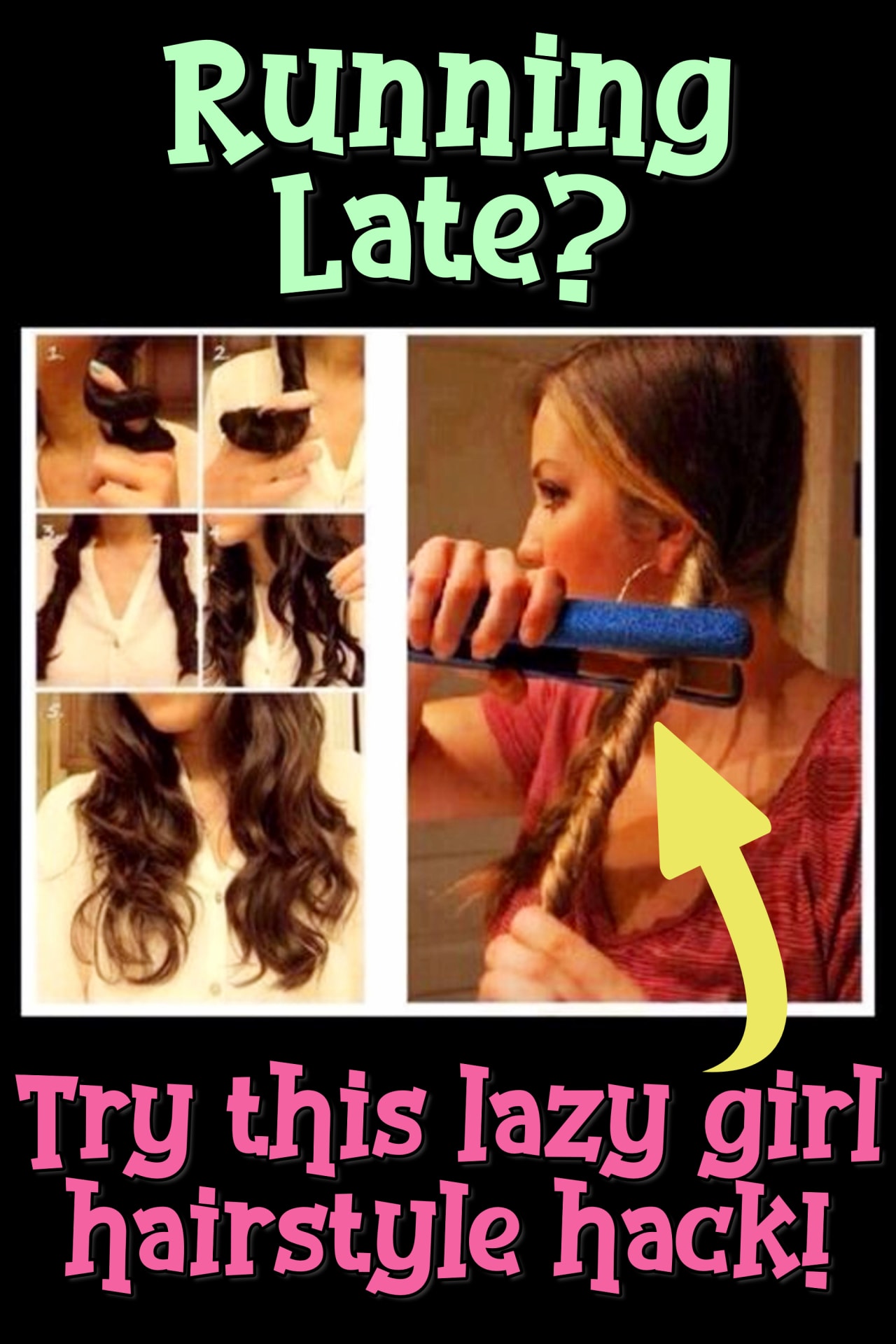 Lazy Hairstyle Hacks!  Hair Tricks and Tips for Running Late Lazy Girl Hairstyles in Minutes - lazy hairstyles tutorials for easy hairstyles in a rush