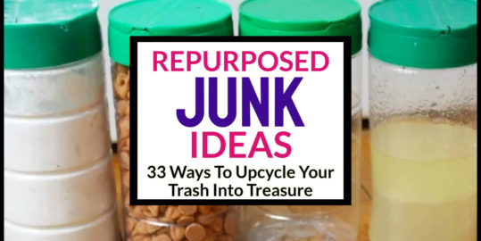 Repurposed Junk Ideas-Repurposing Old Items Into Useful Upcycled Decor  -33 clever ideas for repurposed junk-let's turn your old items into USEFUL home decor...If you love repurposing, you will LOVE these ideas...