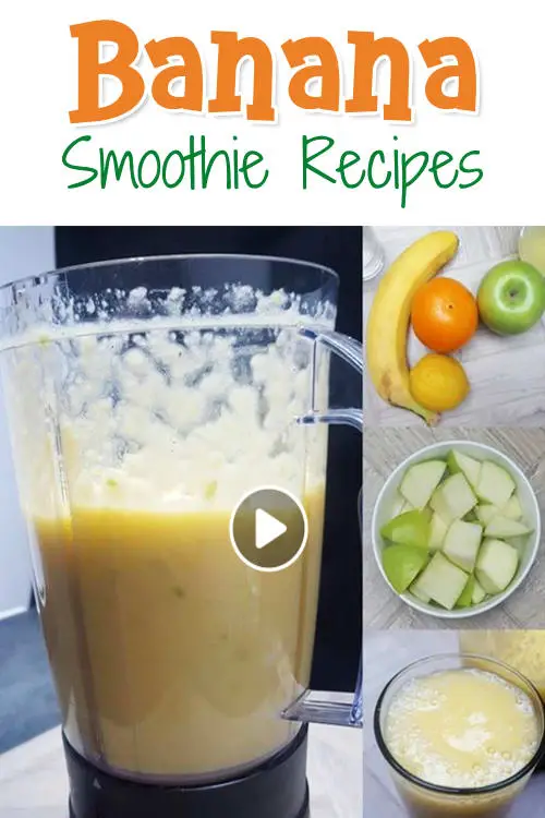 Smoothie Recipes - easy healthy banana smoothie for weight loss