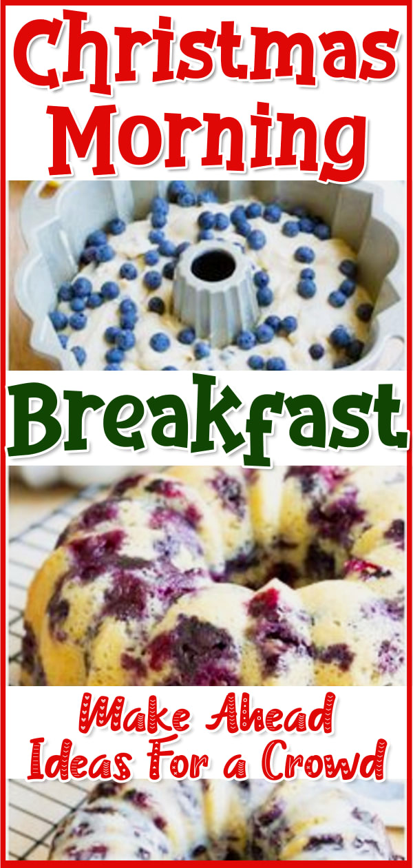 Christmas Morning Breakfast Ideas - easy make ahead breakfast ideas for Christmas morning or Christmas brunch.  These night before breakfast casseroles ideas are insanely good and are my favorite easy 5 star breakfast recipes for a crowd I can make the night before over the busy day Holidays.  It's like premade breakfast for the week! Freezer to oven to table breakfast meals & sweet breakfast bundt cake recipes for a crowd. Super simple and easy breakfast ideas for overnight guests.
