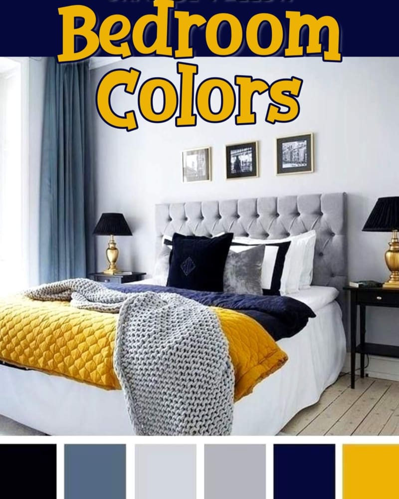 Apartment bedroom colors ideas and decor themes for first college apartment decorating