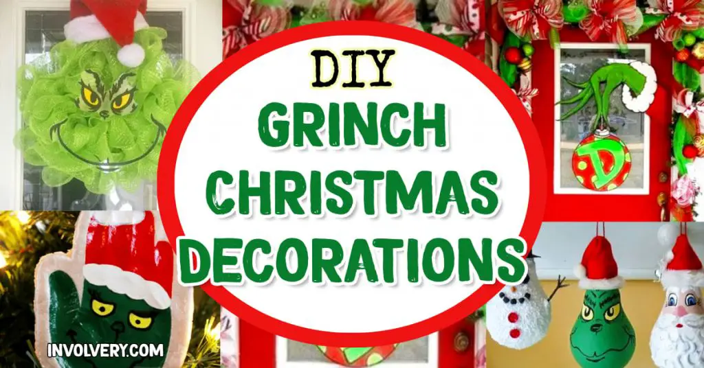 DIY Grinch Christmas Decorations, Ornaments and Decor Ideas For 2024