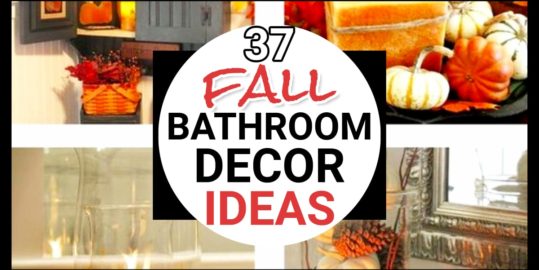 Fall Bathroom Decor Ideas-Easy Cozy Autumn-Themed Restrooms  -from your guest bathroom to your master bath, these fall-themed bathroom decor ideas are perfect for Autumn or Thanksgiving...