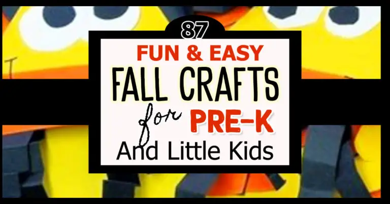 87 Easy Fall Crafts for Pre-K and Little Kids To Make