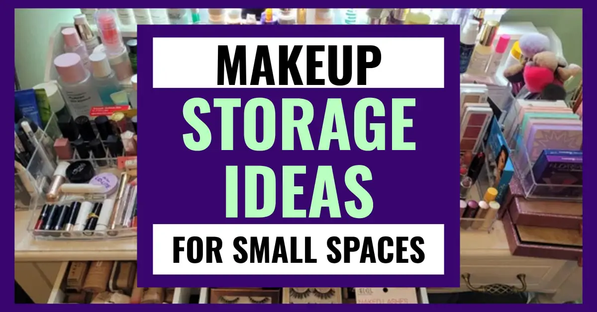 makeup storage ideas for small spaces