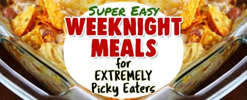 Easy Weeknight Meals For Picky Eaters-Cheap & Kid-Friendly  ...need EASY weeknight dinner ideas to feed your picky eaters? the recipes on this page have you covered...