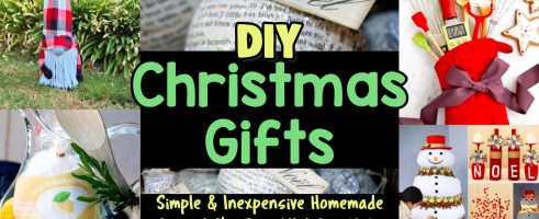 DIY Christmas Gifts-Simple & Inexpensive Homemade Xmas Gifts