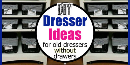 Refurbished Dresser Ideas To Upcycle a Chest With NO Drawers  - 57 do it yourself DIY dresser makeover ideas for old dressers without drawers to upcycle broken furniture into something unique, useful and beautiful...